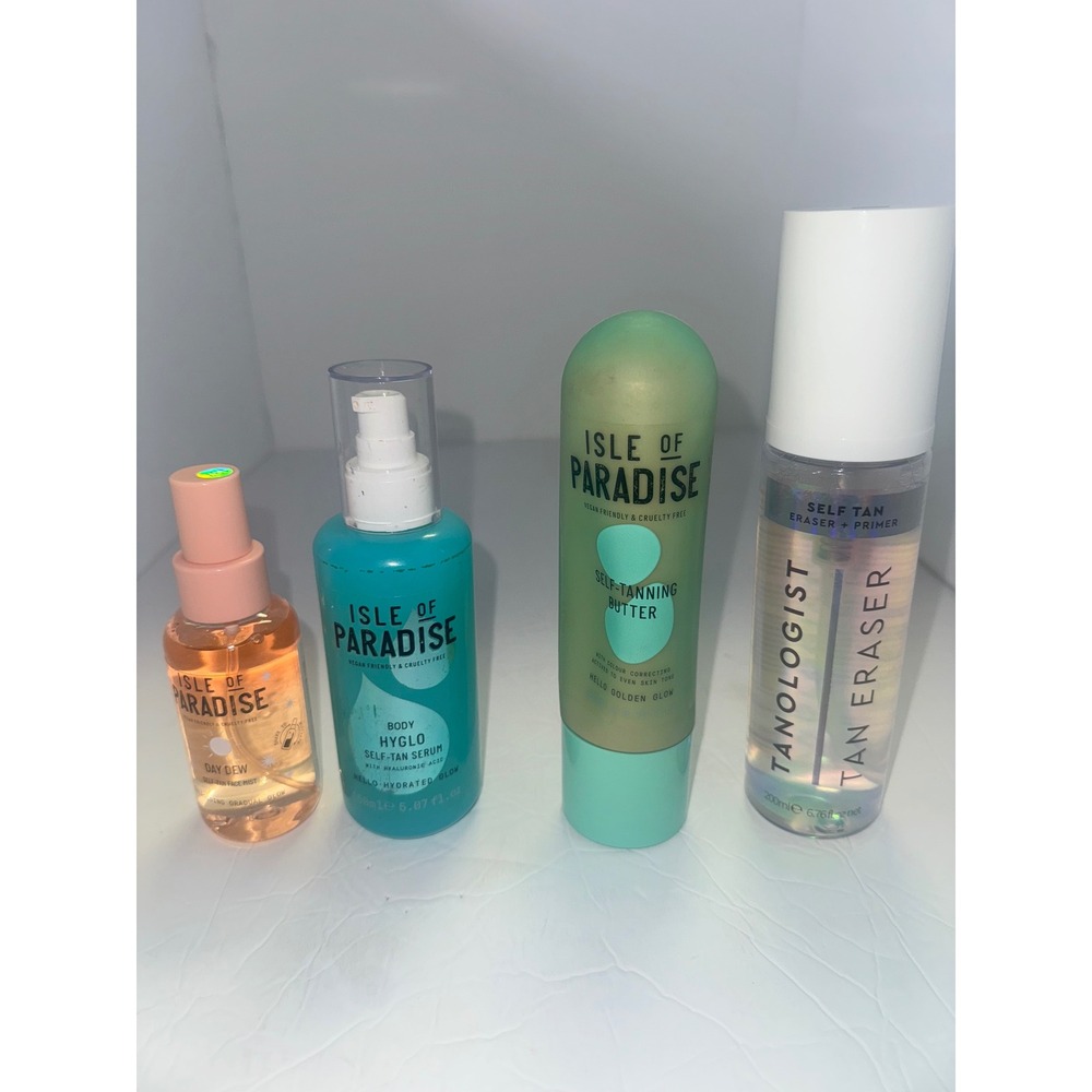 Isle of Paradise Self Tanner Bundle: Butter, Serum, Eraser, Dew Mist